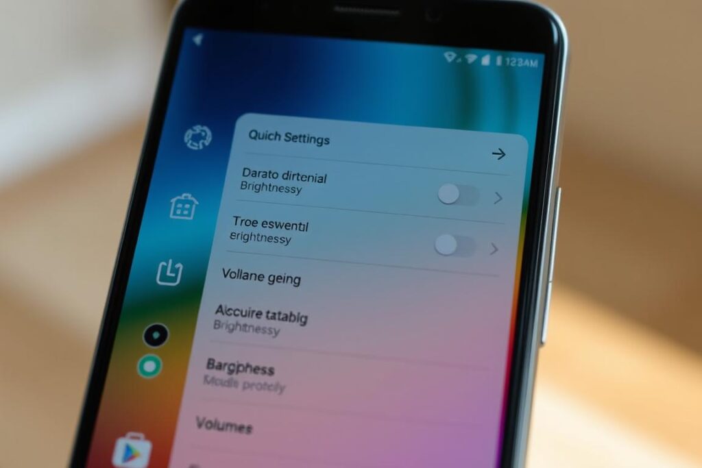 configurações rápidas Android